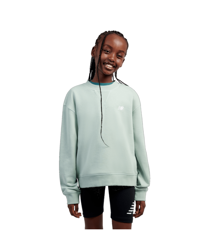 New Balance Youth Girl's FT Small Logo Crew