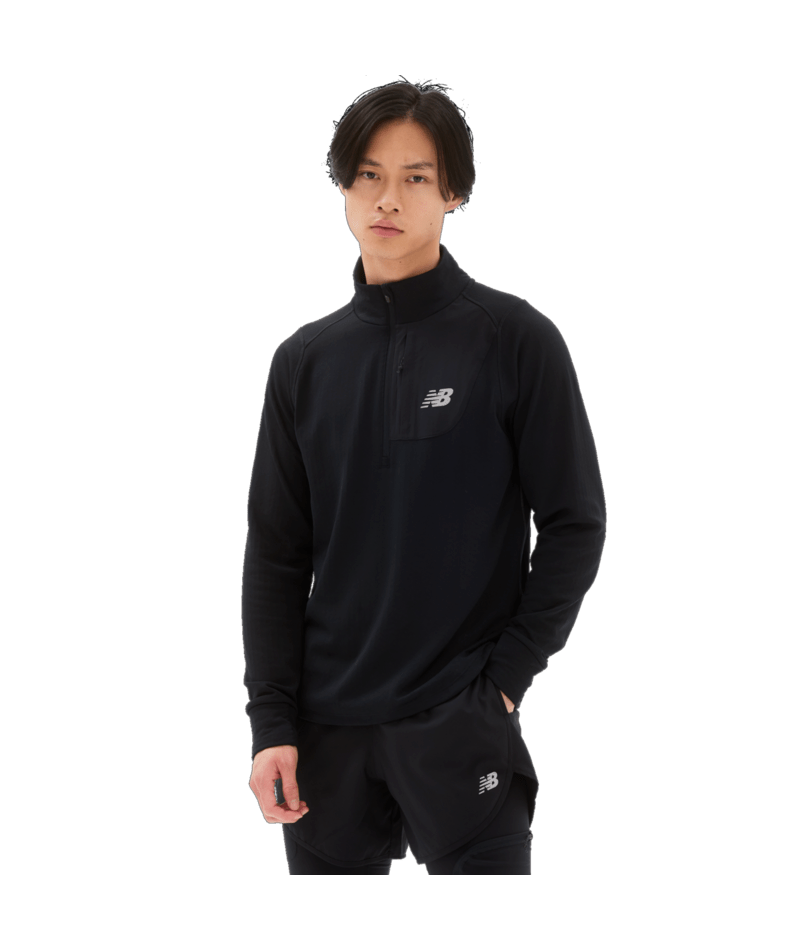 New Balance Men's Heat Grid Half Zip Shirt-1