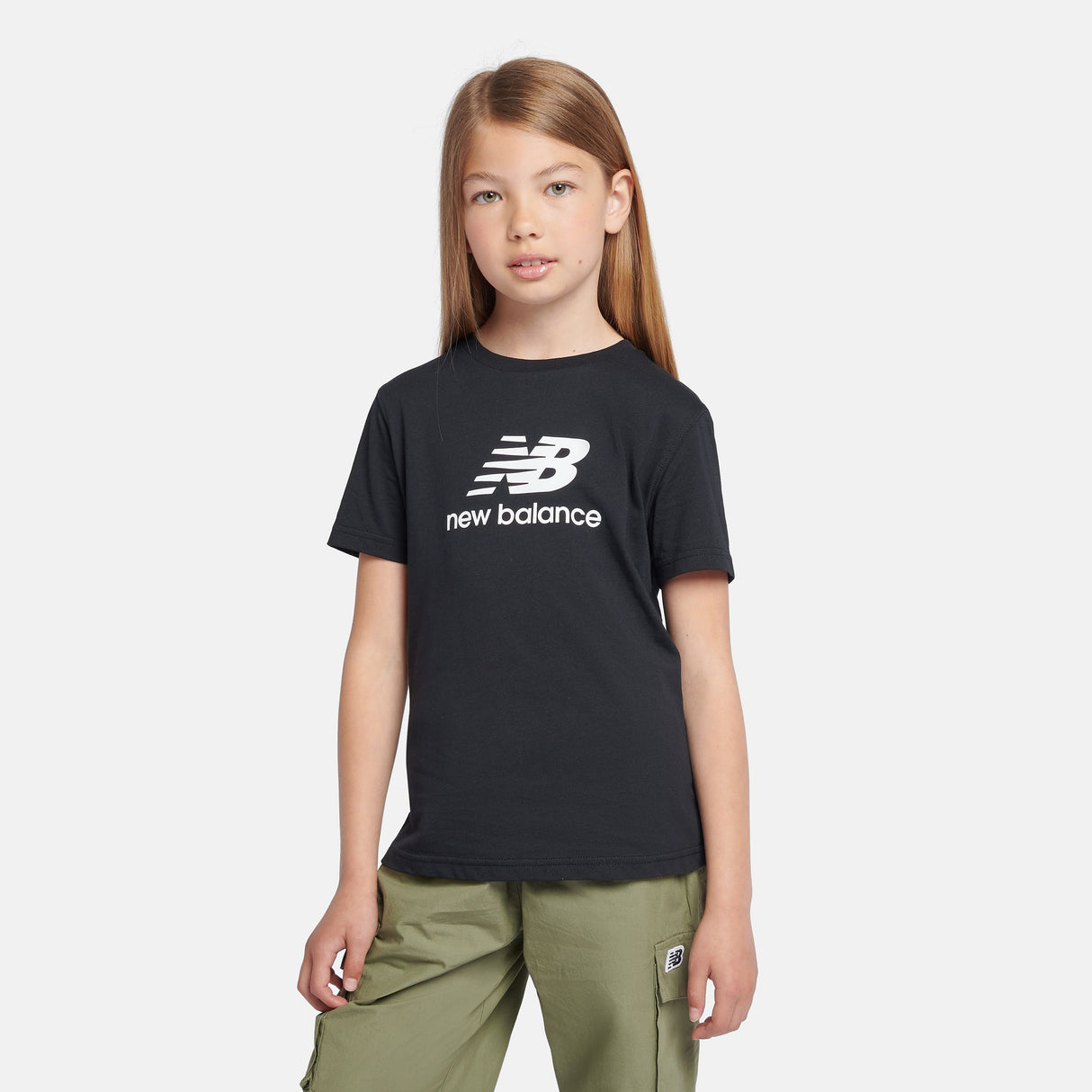 New Balance Youth Jersey Stacked Logo T-Shirt-1