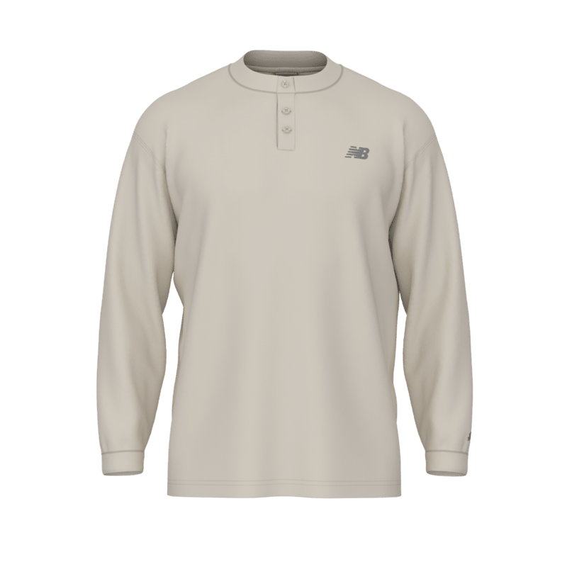 New Balance Men's Numeric Waffle Knit Long Sleeve Henley-2