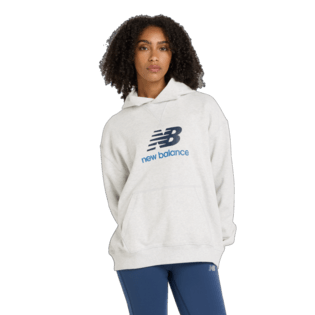New Balance Women's Athletics French Terry Logo Hoodie-1