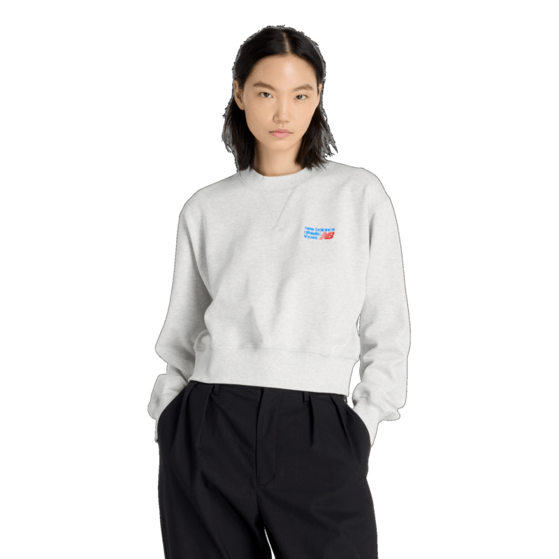 New Balance Women's Athletics Premium Logo Relaxed Crop Crew