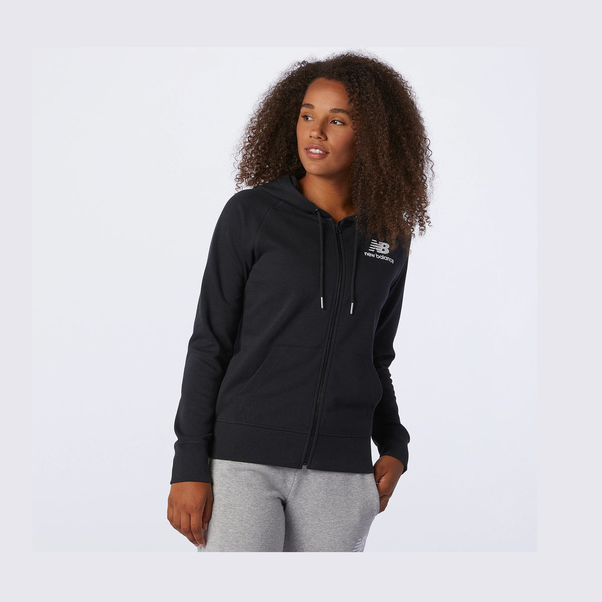 New Balance Women's Essentials Full Zip Hoodie-1