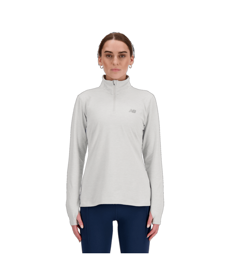 New Balance Women's Sport Essentials Space Dye Quarter Zip-1
