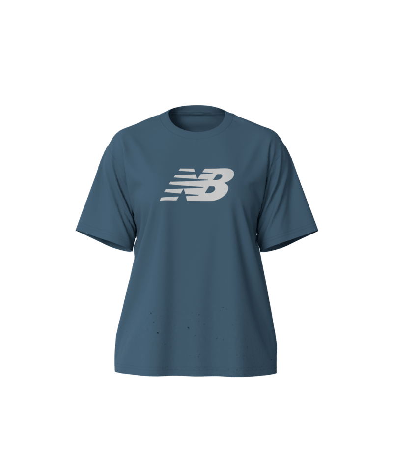New Balance Women's Sport Jersey Relaxed Logo T-Shirt-2
