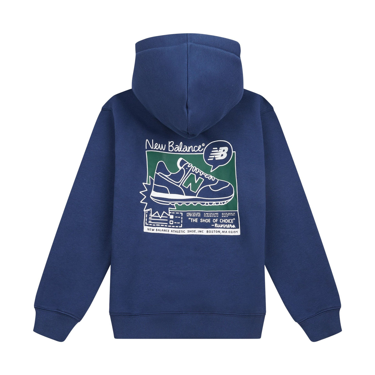 New Balance Youth Basketball Sneaker Poster Hoodie-2
