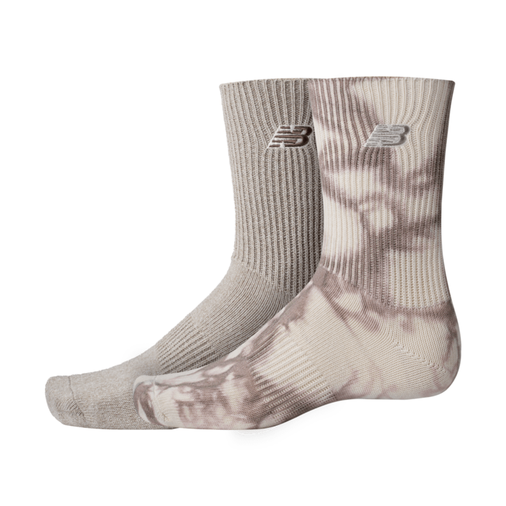 New Balance Ribbed Cuff Mid Calf Socks 2 Pair
