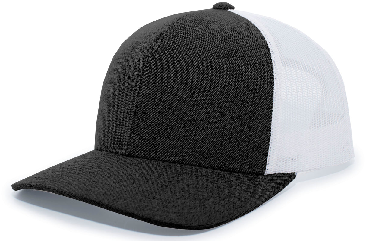 Pacific Headwear Heather Trucker Snapback Cap