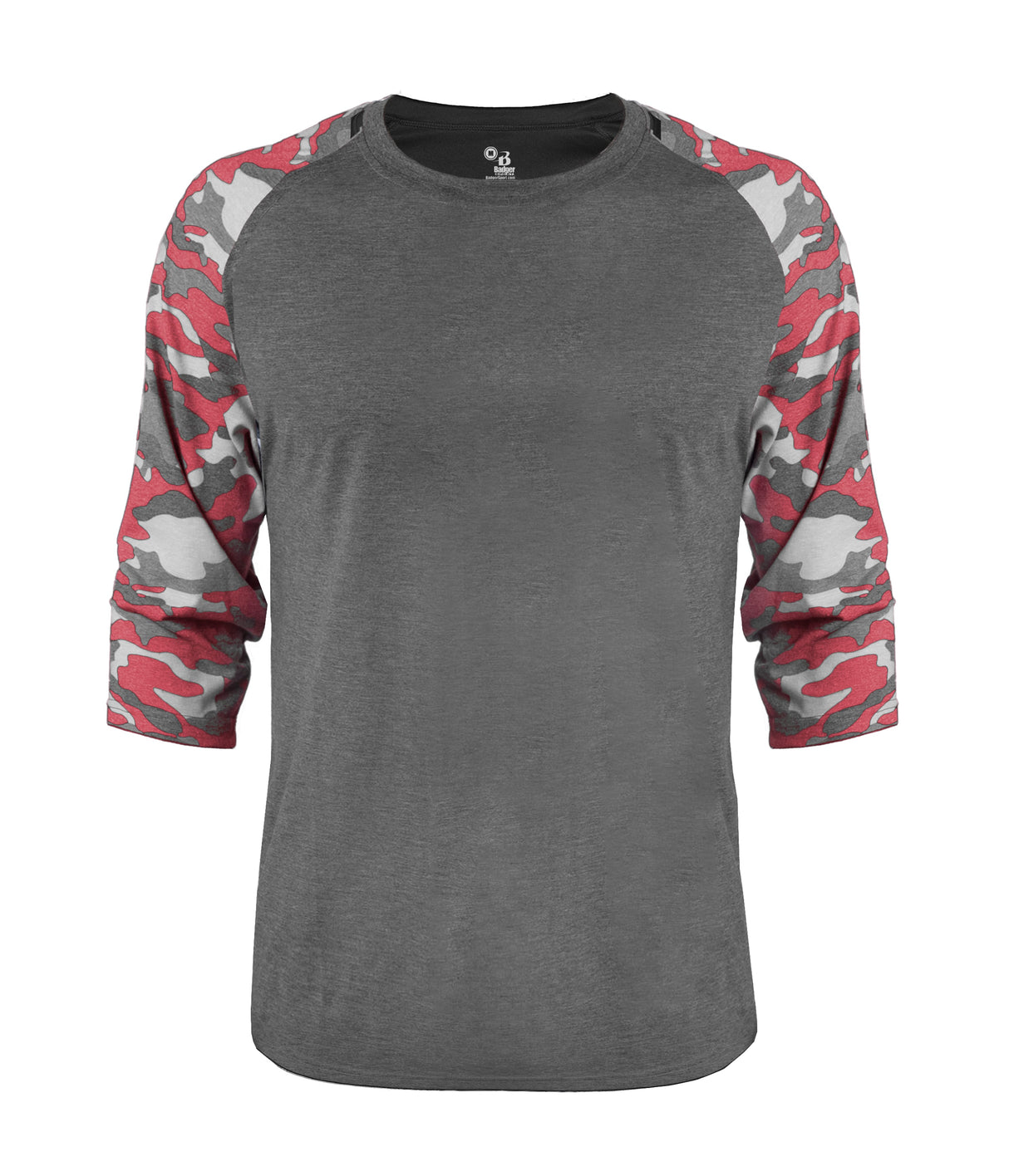 Badger Sport Men's Vintage Camo Tri-blend Basebal