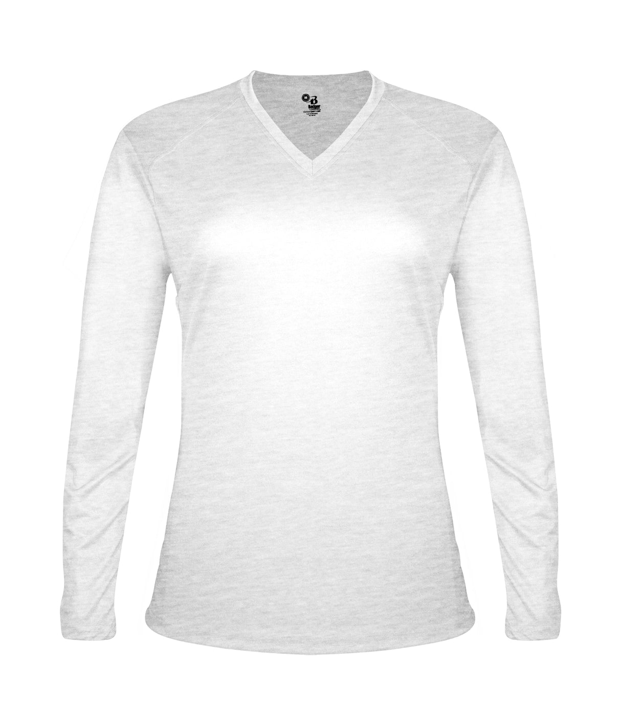Badger Sport Women's Tri-blend ' V-neck L/s T