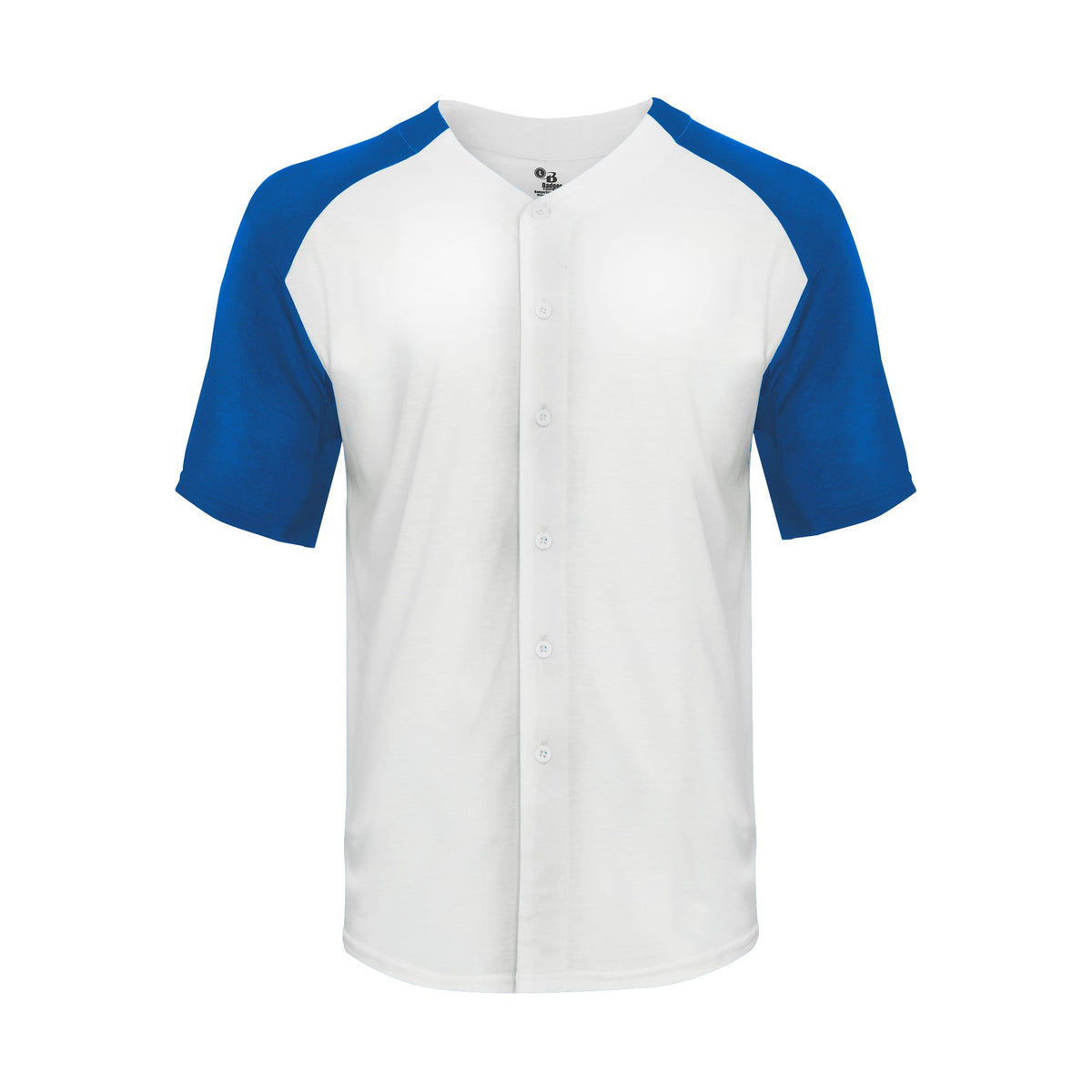 Badger Sport Men's Tri-blend Full Button Tee