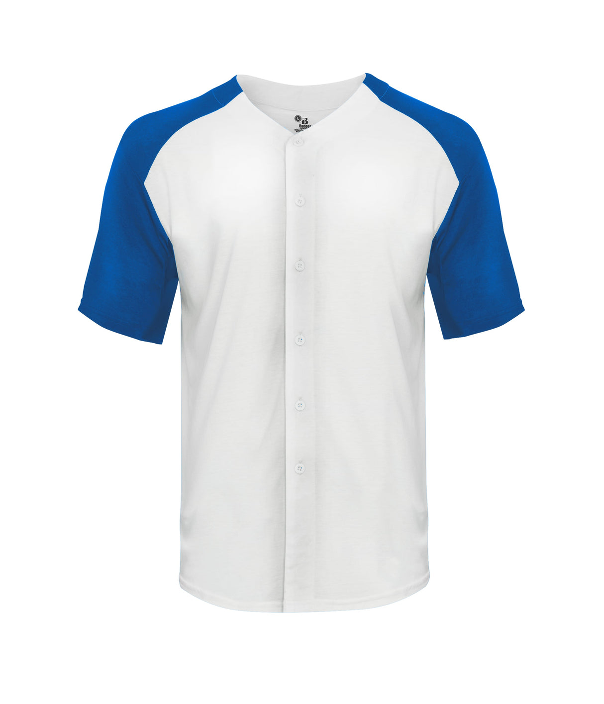 Badger Sport Men's Tri-blend Full Button Tee