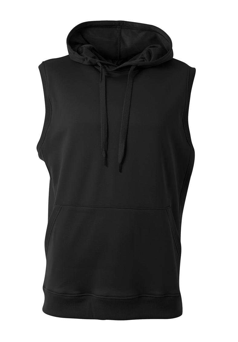 A4 Men's Agility Sleeveless Tech Fleece Hoodie-1