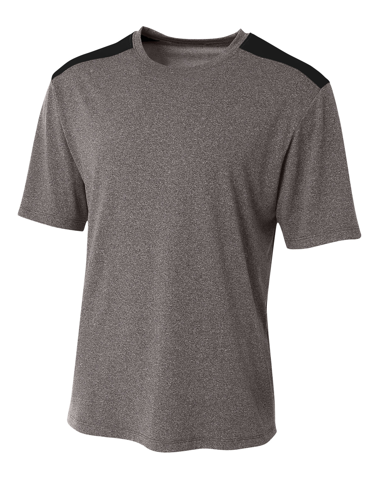 A4 Men's Tourney Heather Short Sleeve Color Block