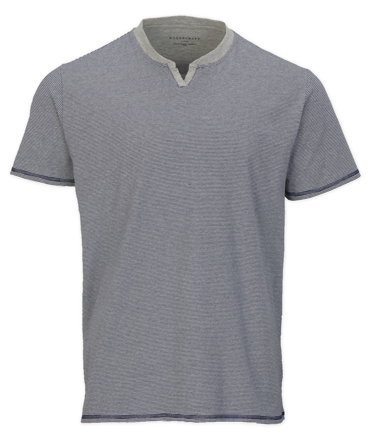 Boxercraft Men's Striped V-notch Tee-1