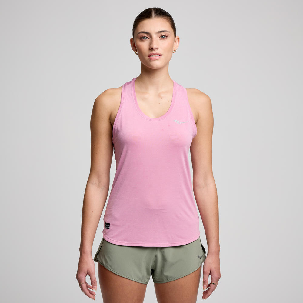 Saucony Women's Stopwatch Singlet SAW800482 Womens Apparel Shirts & Tops