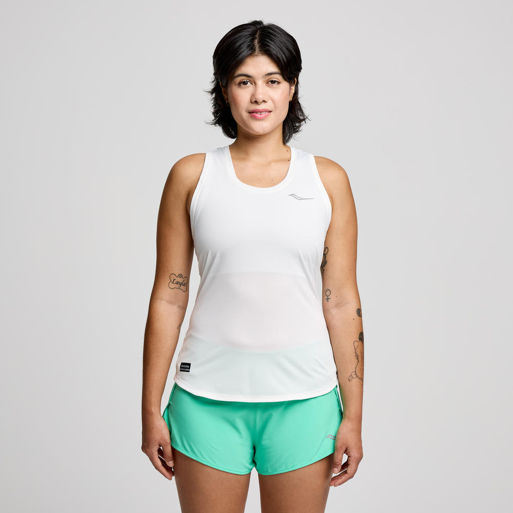 Saucony Women's Stopwatch Singlet SAW800482 Womens Apparel Shirts & Tops