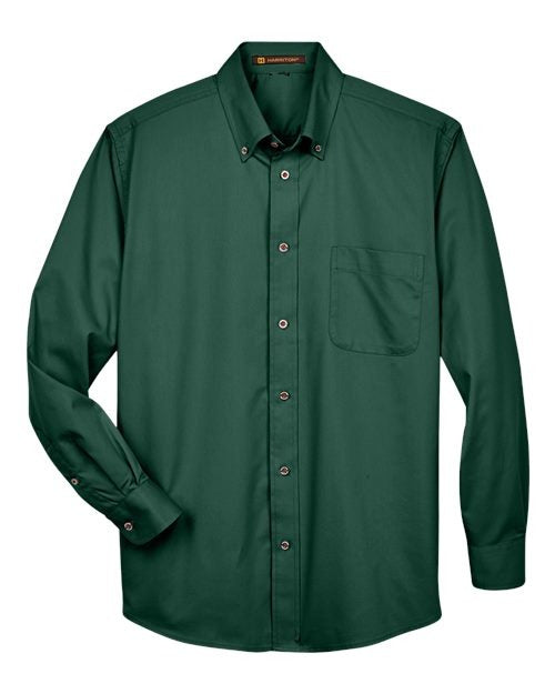 Harriton Men's Easy Blend Twill Shirt-1