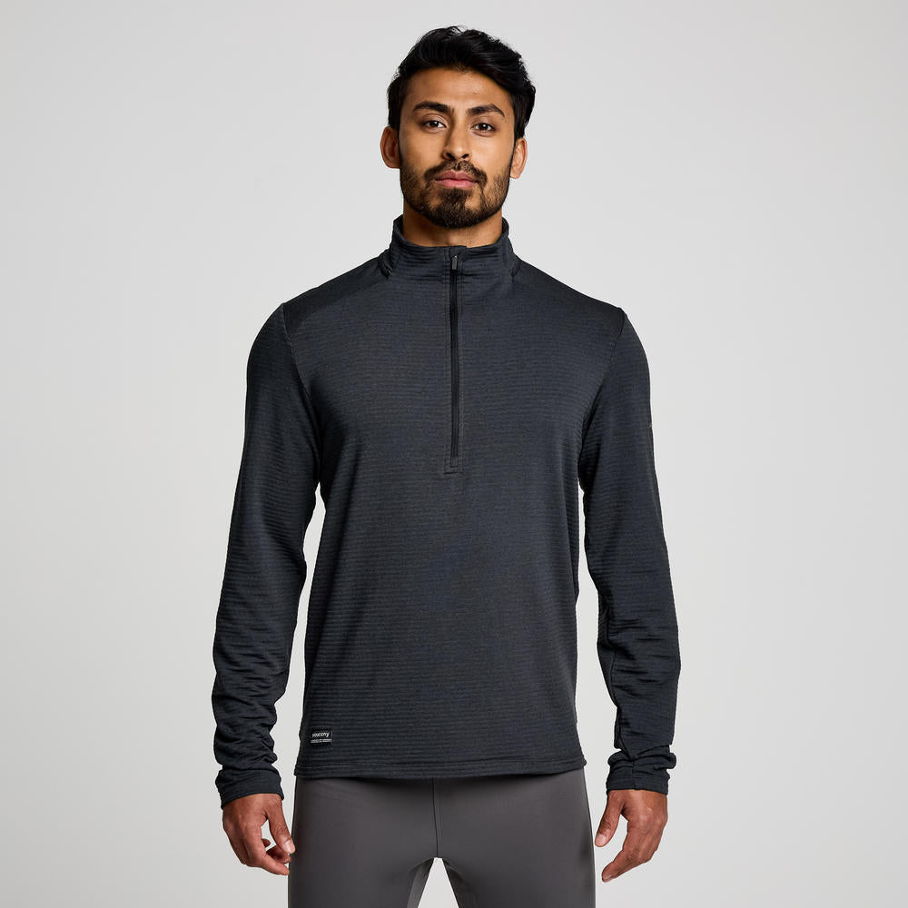 Saucony Men's Triumph 3D 1/2 Zip SAM800357 Mens Apparel Sweatshirts & Fleece