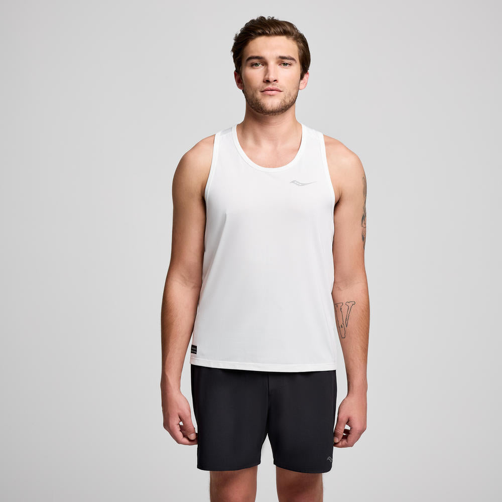 Saucony Men's Stopwatch Singlet SAM800375 Mens Apparel Shirts & Tops