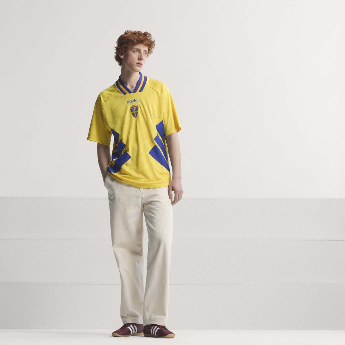 adidas Men's Sweden 1994 Home Soccer Jersey-6