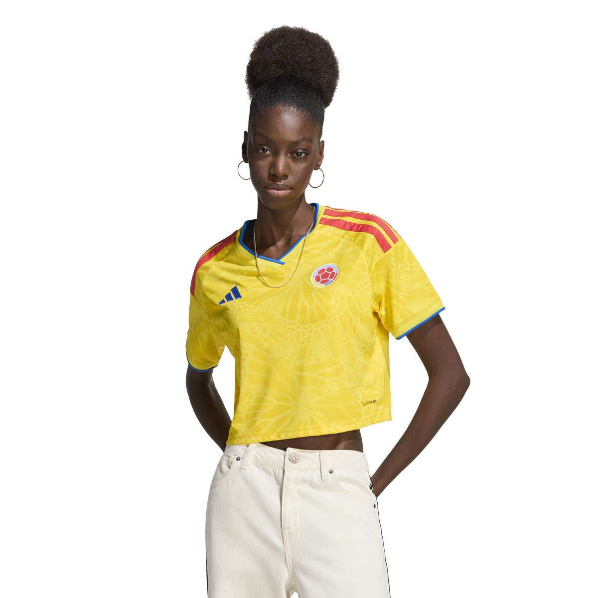 adidas Women's Colombia 26 Home Cropped Jersey-3