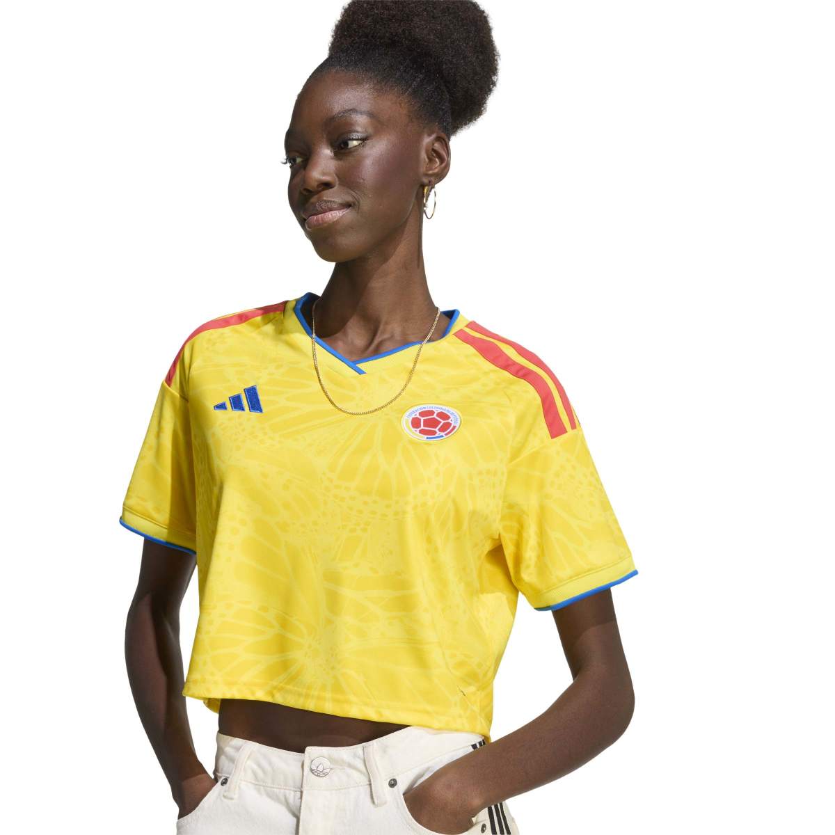 adidas Women's Colombia 26 Home Cropped Jersey-7