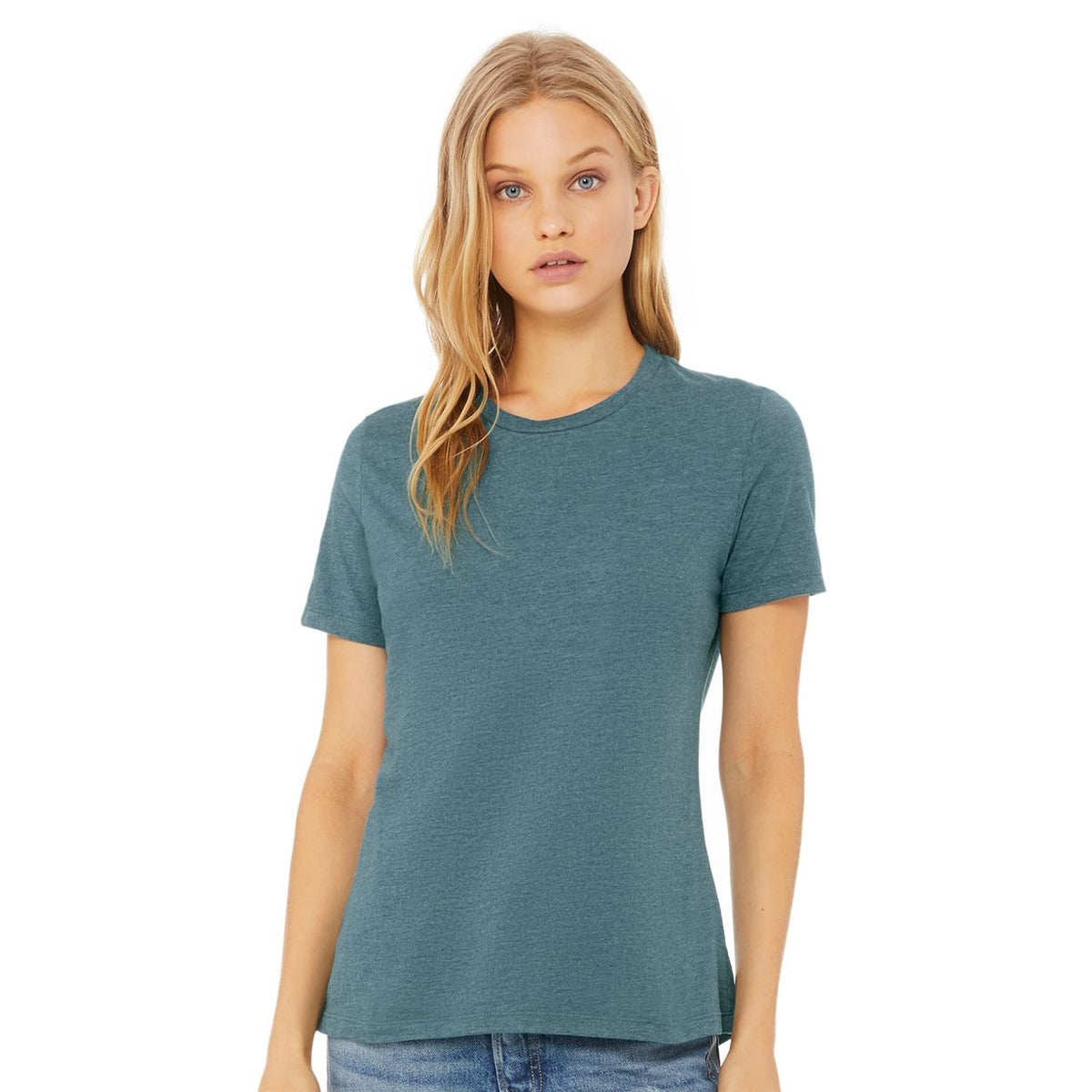 BELLA + CANVAS Women’s Relaxed Fit Heather CVC Tee