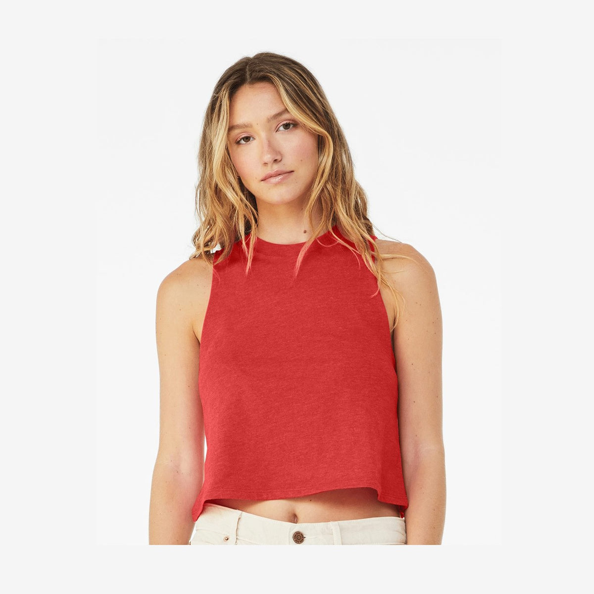 BELLA + CANVAS Women's Racerback Crop Tank