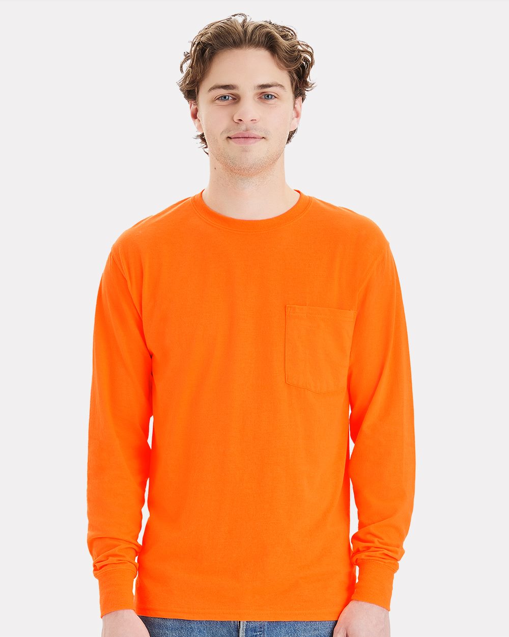 Men's Workwear Long Sleeve Pocket T-Shirt
