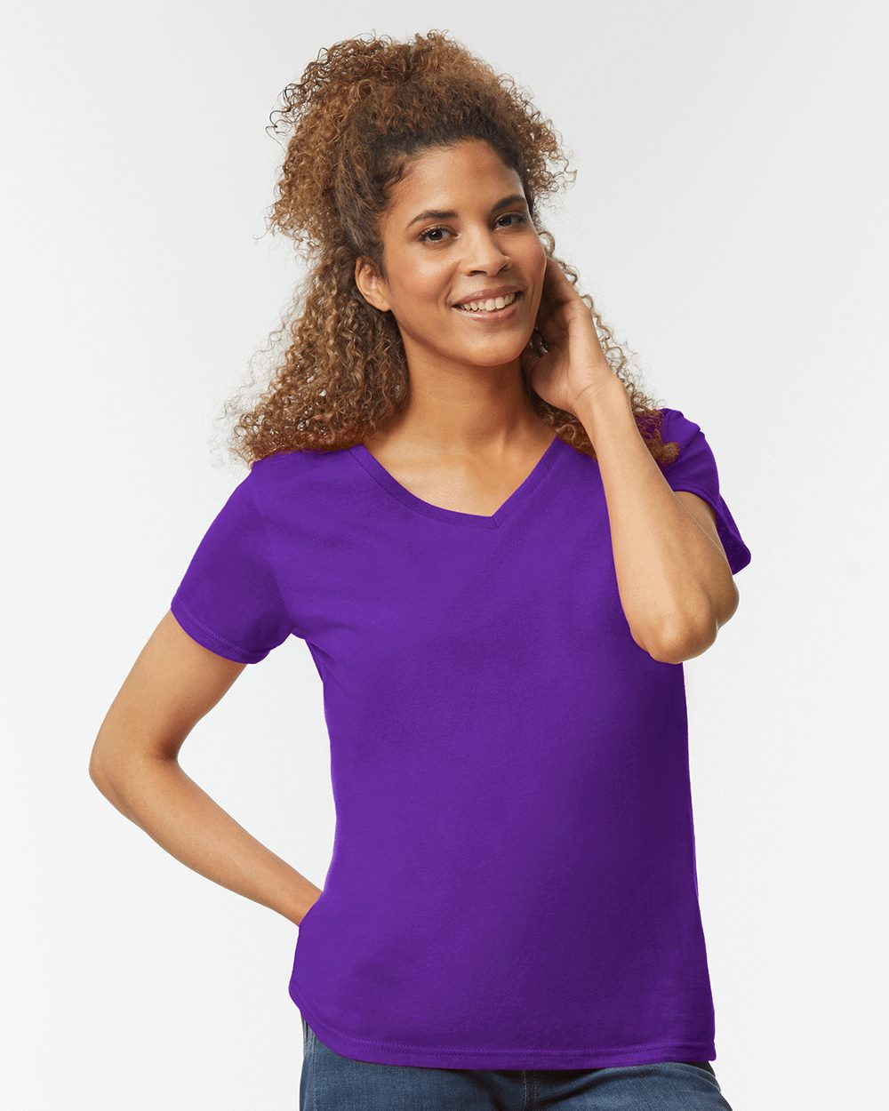 Gildan Women's Heavy Cotton V-Neck T-Shirt