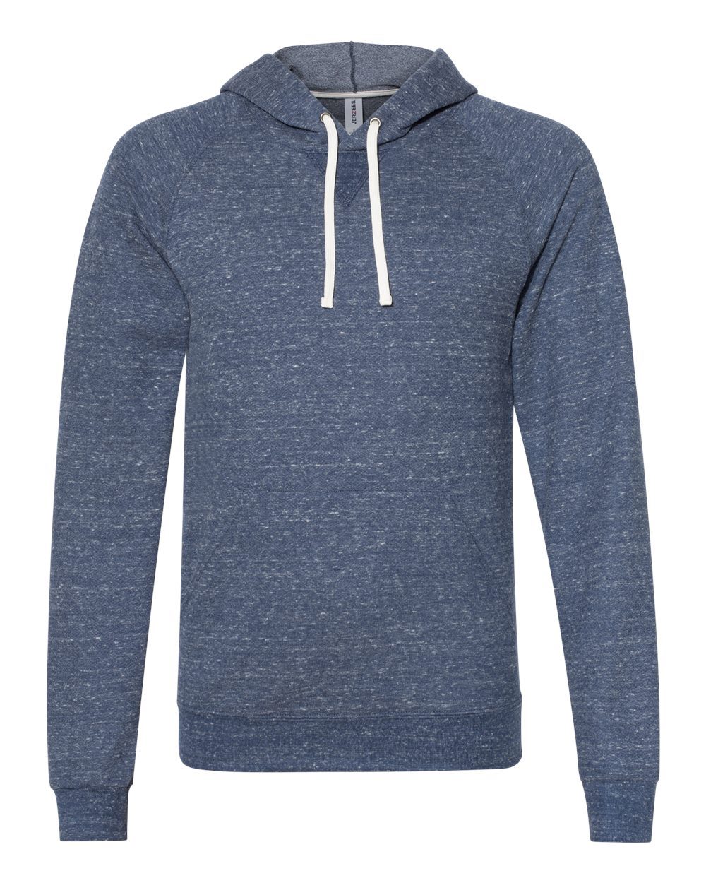 JERZEES Men's Snow Heather French Terry Raglan Hooded Sweatshirt