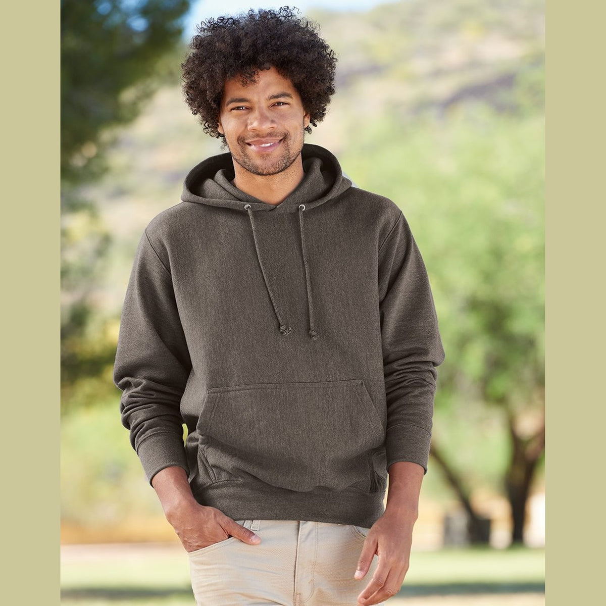 Weatherproof Men's Cross Weave Hooded Sweatshirt