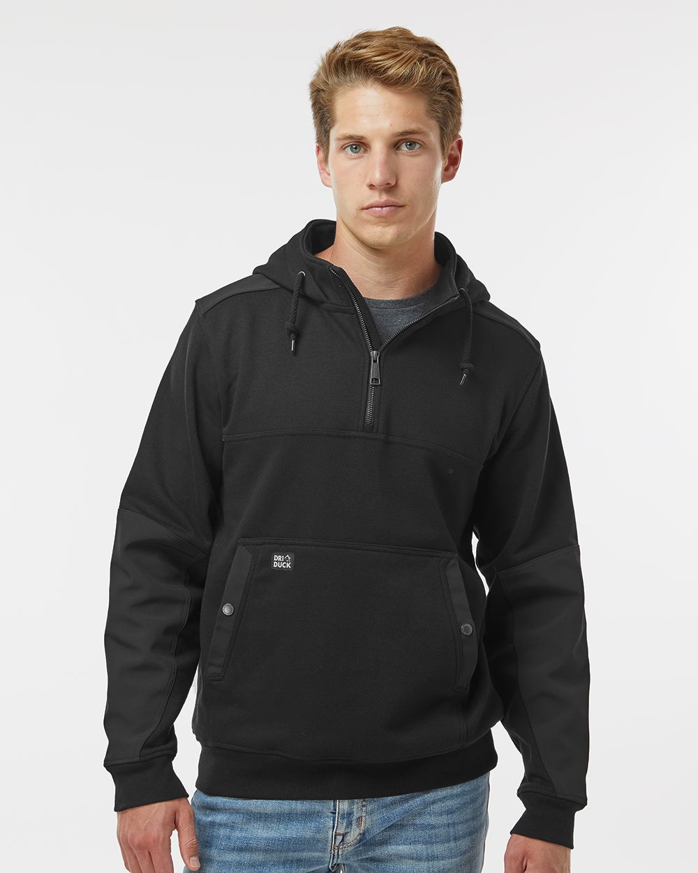 DRI DUCK Men's Mission Quarter-Zip Hooded Pullover