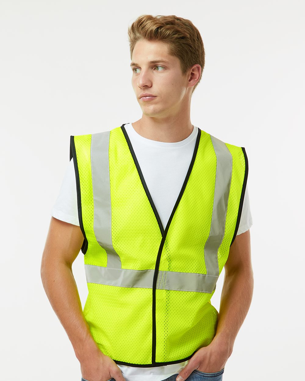 Kishigo Men's Hook-and-Loop Mesh Vest