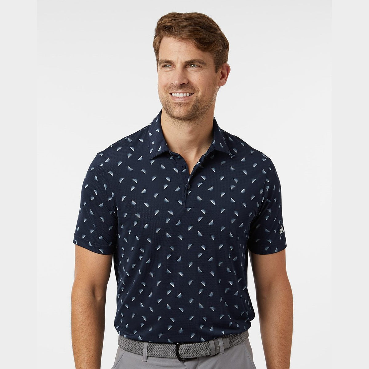 adidas Men's Ultimate365 Mesh Print Polo