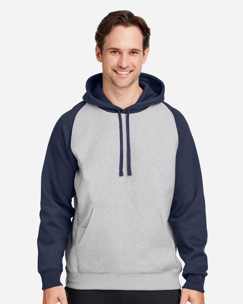 Team 365 Men's Zone HydroSport Heavyweight Colorblock Hooded Sweatshirt