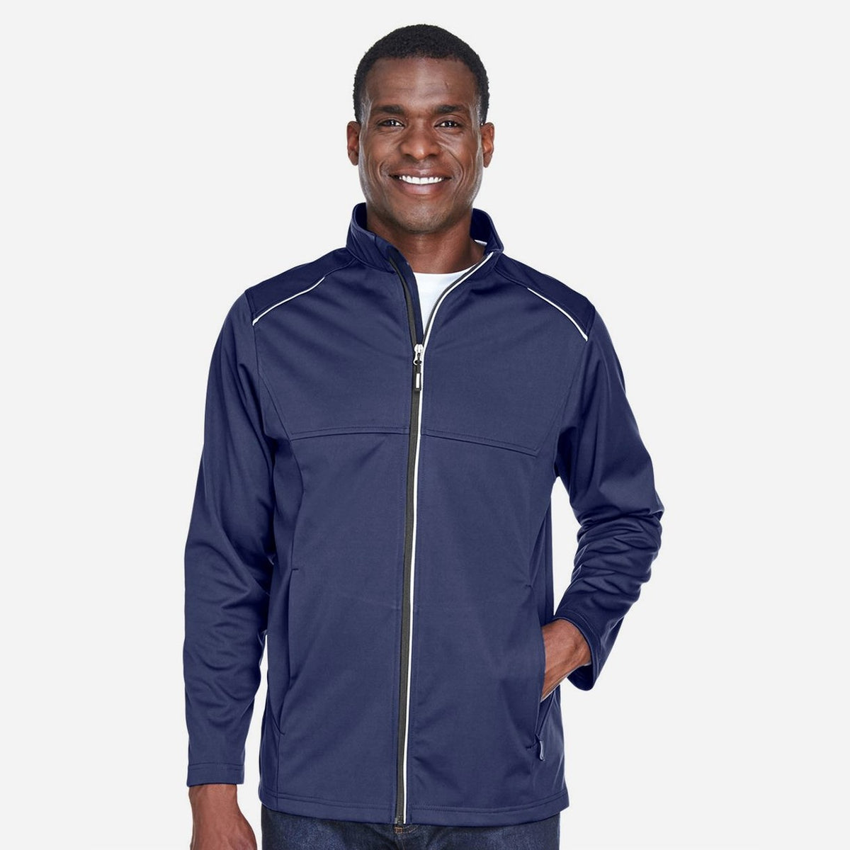 CORE365 Men's Techno Lite Three-Layer Knit Tech-Shell