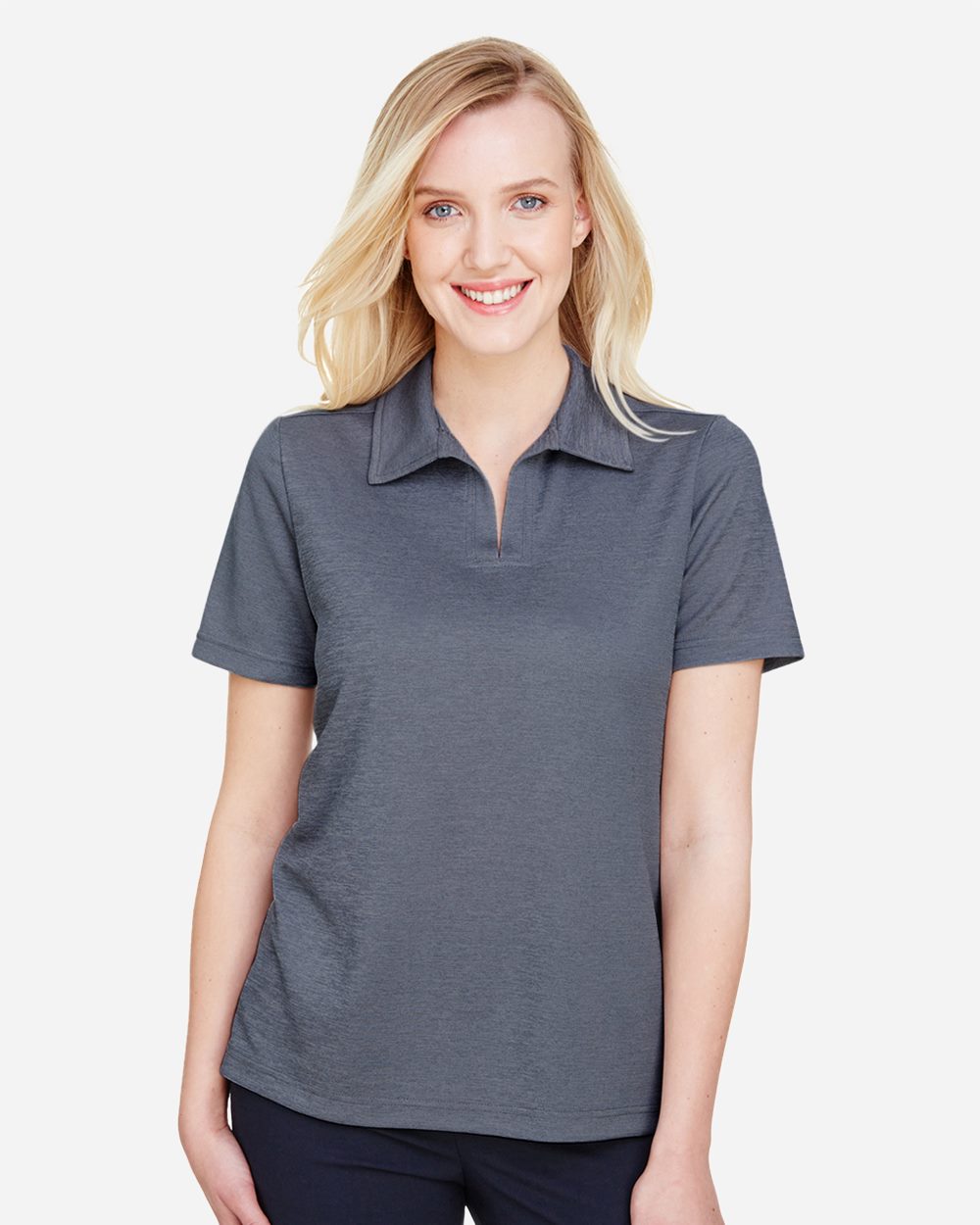 Devon & Jones Women's CrownLux Performance Address Melange Polo