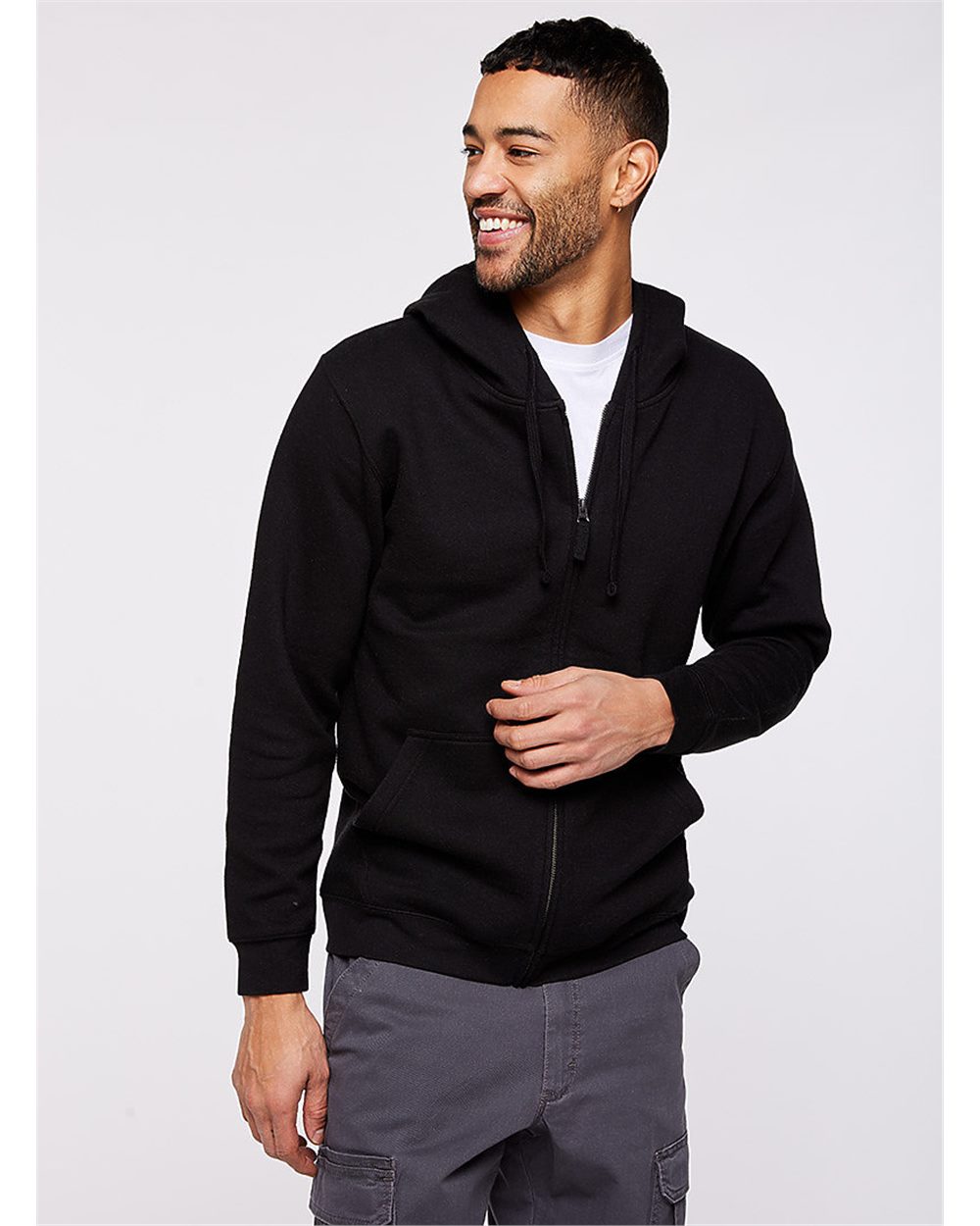 LAT Men's Full-Zip Fleece Hoodie Sweatshirt