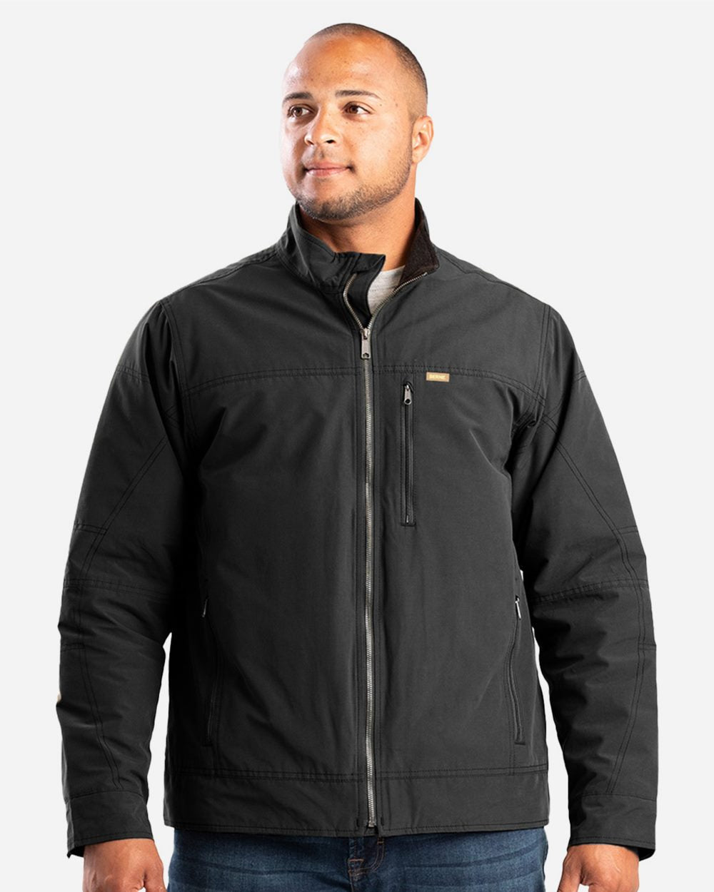 Berne Apparel Men's Highland Quilt-Lined Micro-Duck Jacket