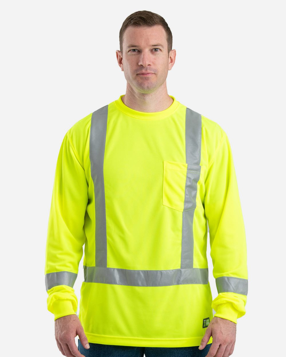 Berne Apparel Men's Hi-Vis Class 3 Performance Pocket T-Shirt