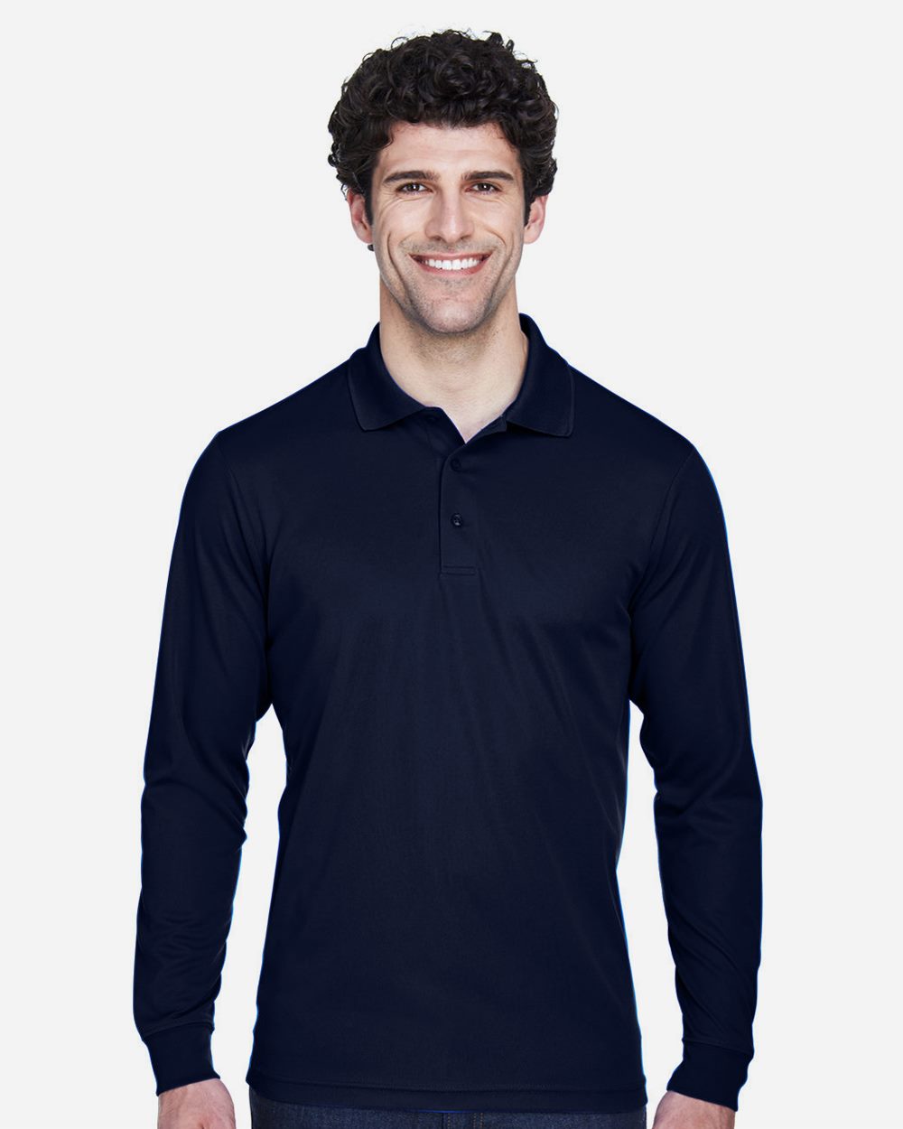 CORE365 Men's Tall Pinnacle Performance Long Sleeve Piqué Polo