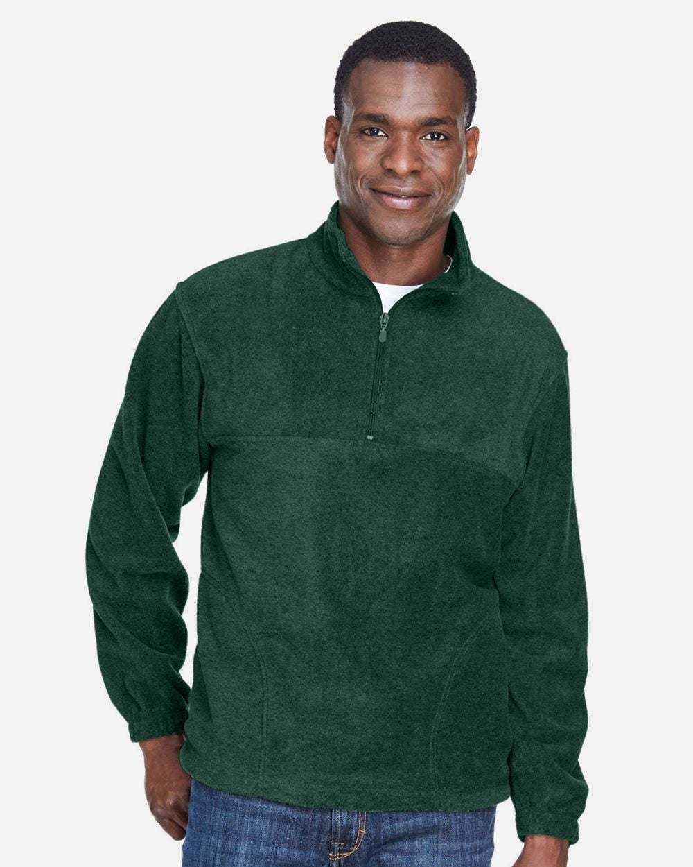 Harriton Men's Fleece Quarter-Zip Pullover