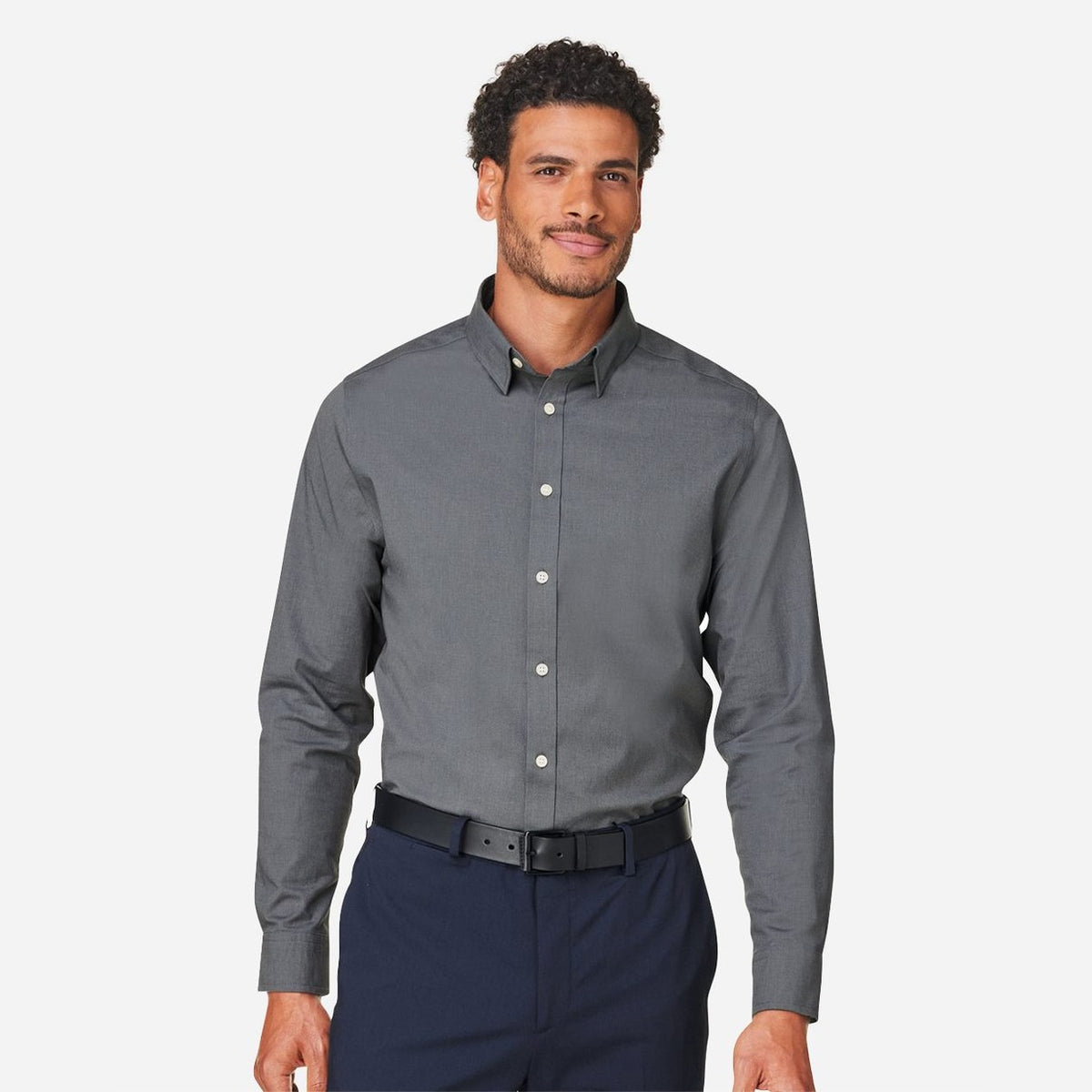 Devon & Jones Men's CrownLux Performance Spencer Poplin Dress Shirt