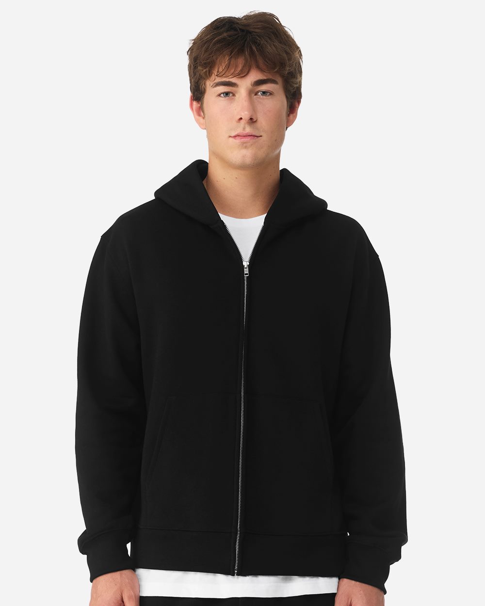 Bella + Canvas Men's 10 oz Full-Zip Hoodie Sweatshirt