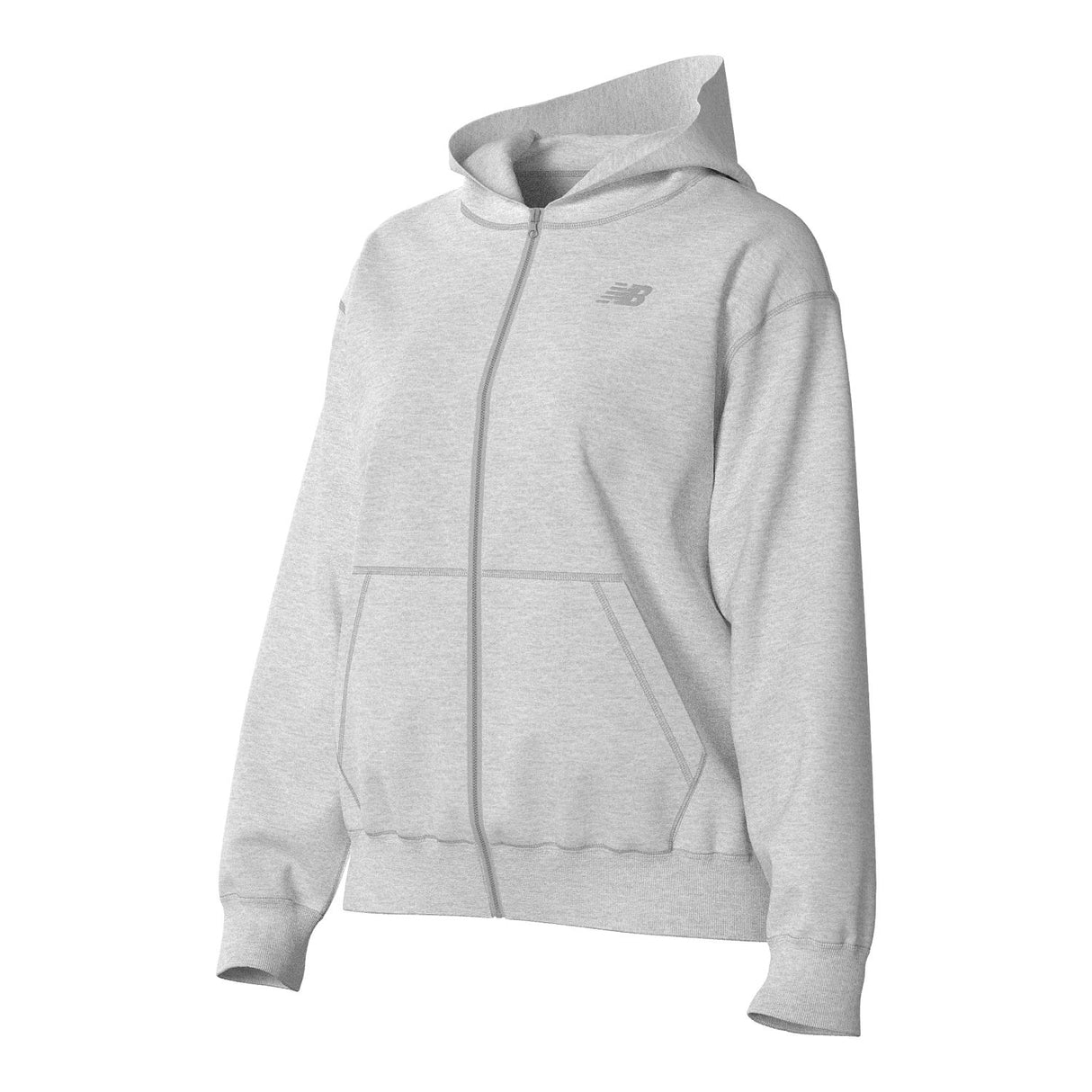 New Balance Women's Team French Terry Full Zip Hoodie-5