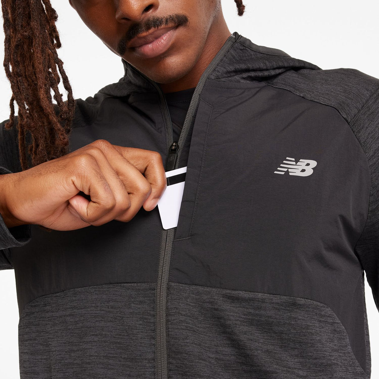 New Balance Men's NYC Marathon Heat Grid Hooded Full Zip-7