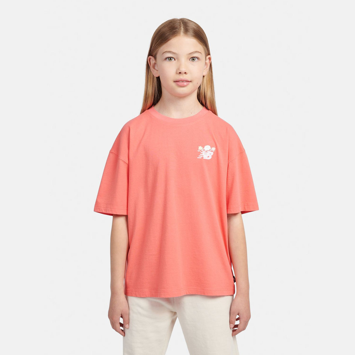 New Balance Girls' Floral Vines Back Graphic T-Shirt-6