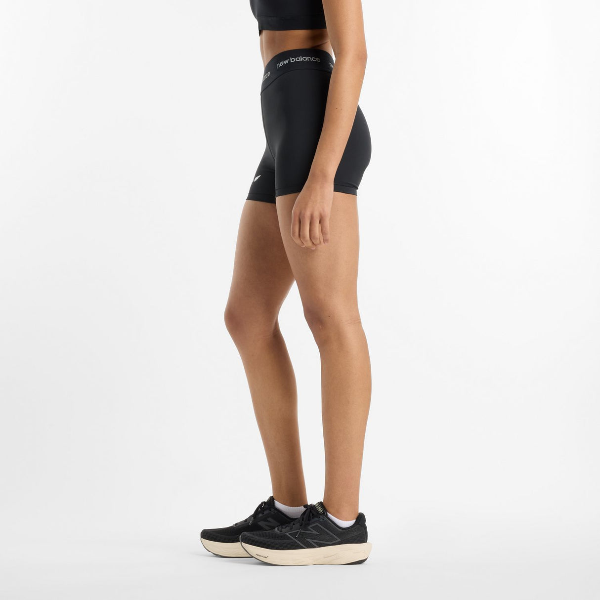 New Balance Women's Sleek High Rise Sport Shorts 3-2